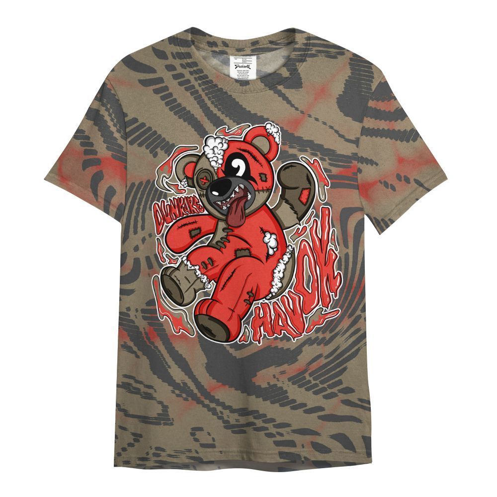 Shirt To Match Olive 9s - Havok Bear All Over Print