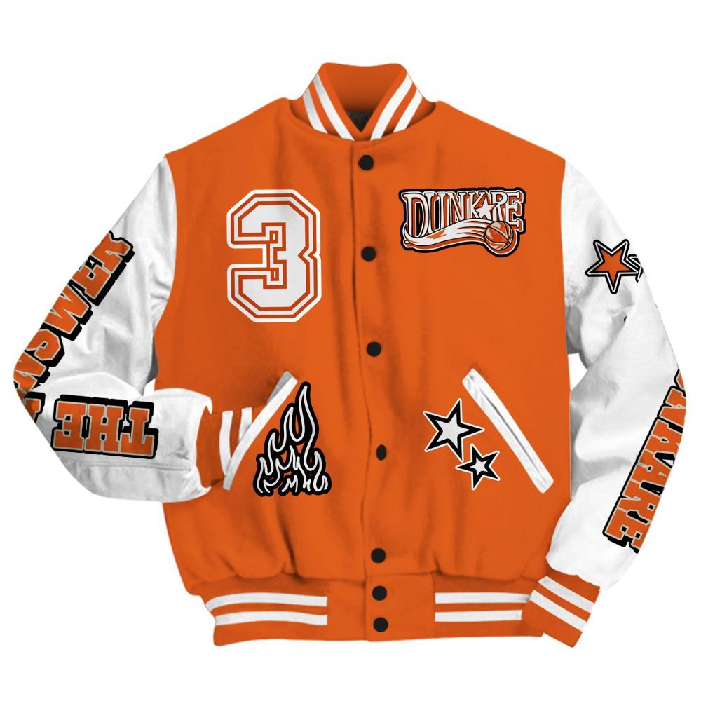 Varsity Jacket To Match High OG Starfish 1s - Allen Answer Skeleton All Over Print