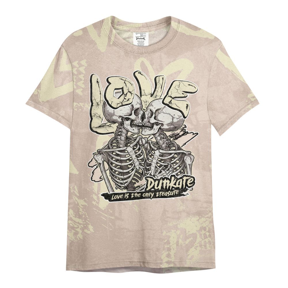 Shirt To Match A Ma Maniere X Fossil Stone 4s - Skull Love All Over Print