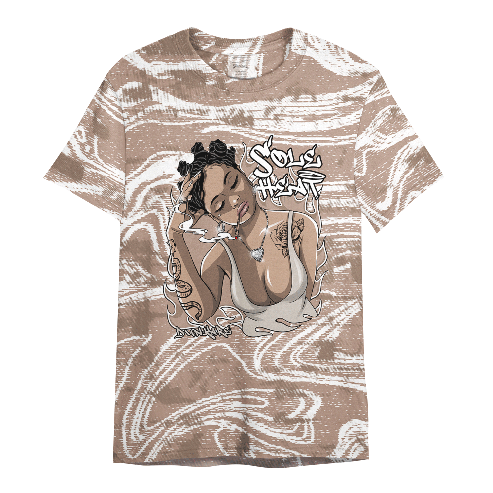 Shirt To Match OG Latte 1s - Sole Heat Unique Blurry Graphic Shirt Unisex