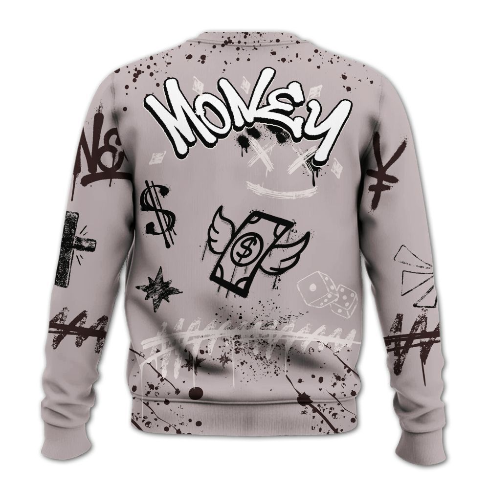 Sweatshirt To Match AMM Air Smokey Mauve 6s - Everybody Paid In Full Crayon All Over Print