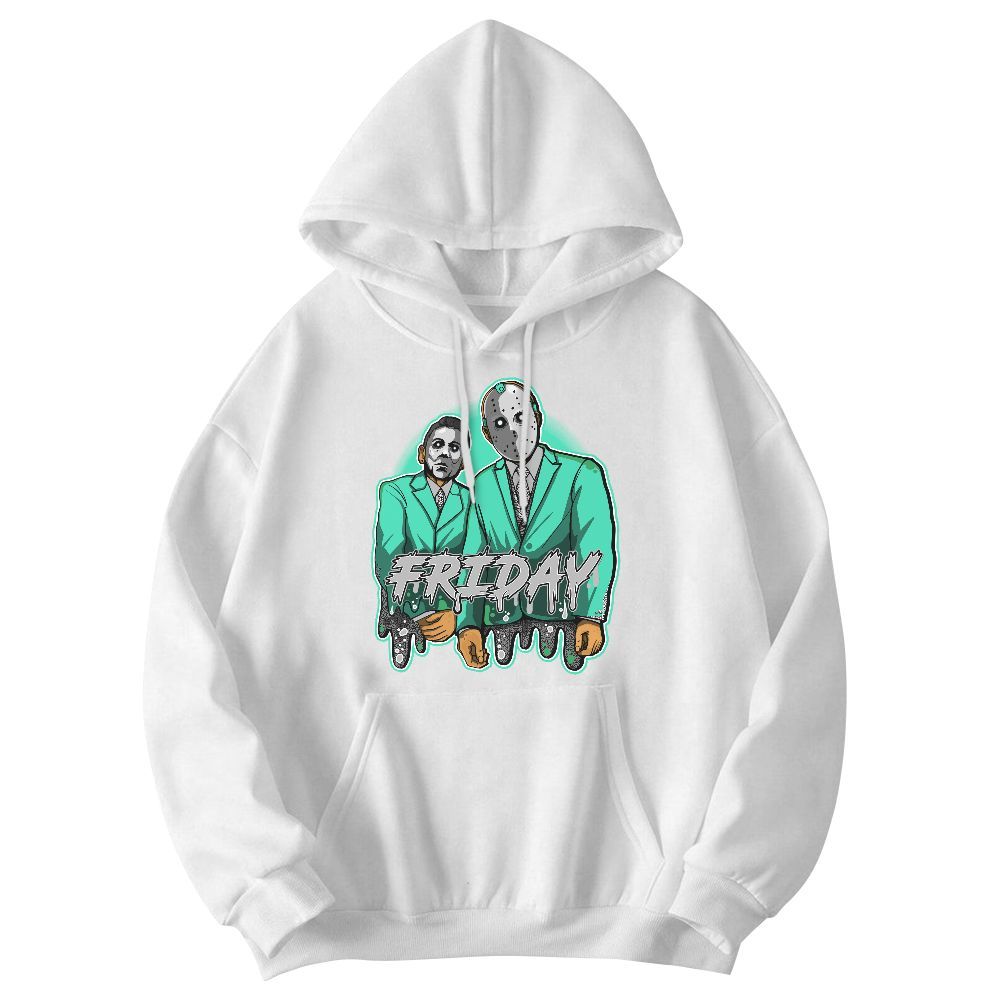 Sweatshirt To Match Black Green Glow 3s - Friday Halloween Graphic Graphic