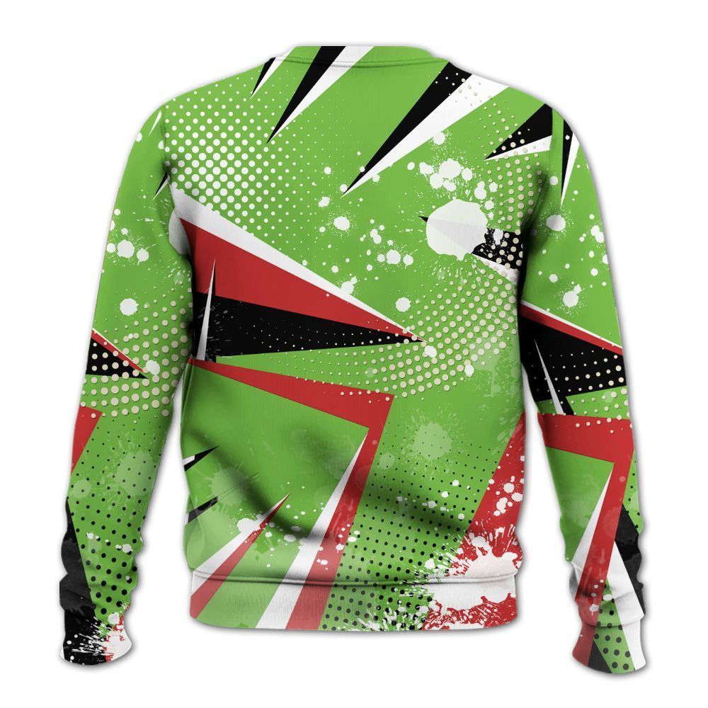 Sweatshirt To Match Air Max Waffle SP Action Green - Poly Trust No One Dripping All Over Print