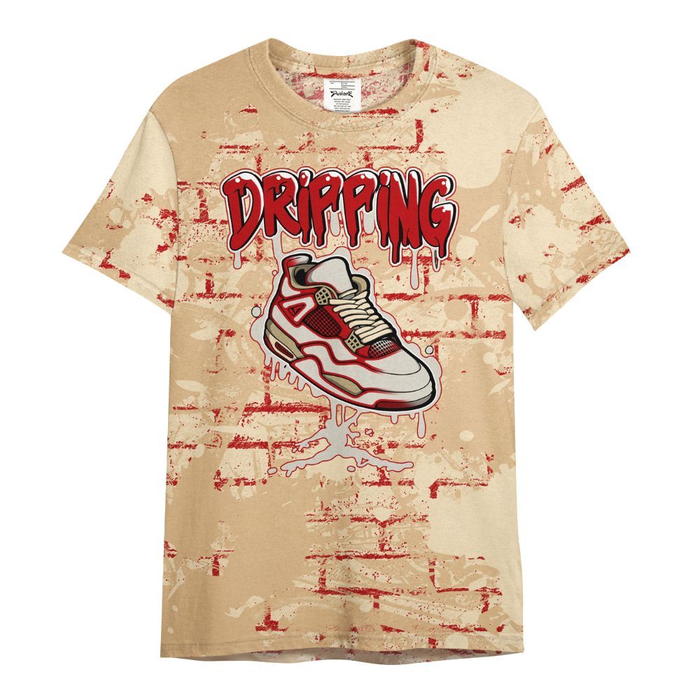Shirt To Match Dunk Low Strawberry Waffle - Dripping Shoe 4S Graphic Street Art All Over Print