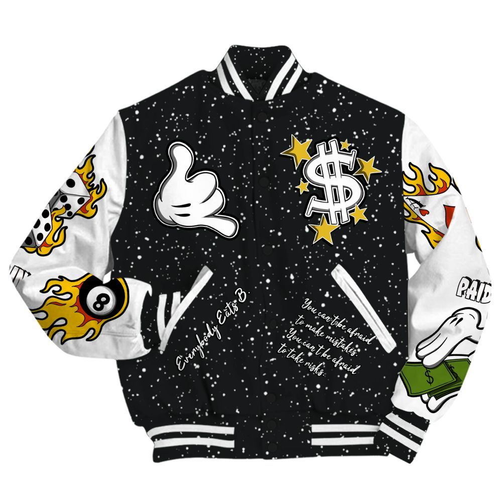 Varsity Jacket To Match Oreo 2026 6s - Everybody Paid In Full Graphic All Over Print