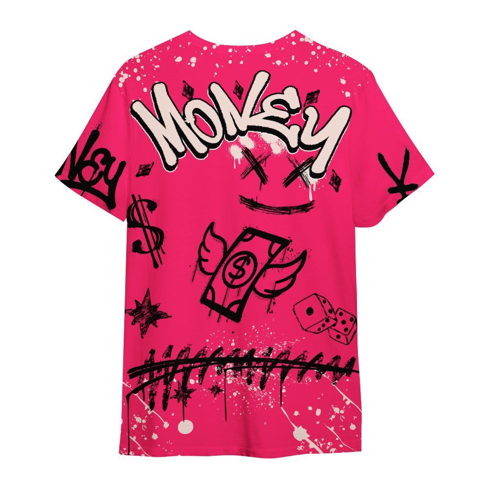 Shirt To Match A'One Hyper Pink - Everybody Paid In Full Crayon All Over Print
