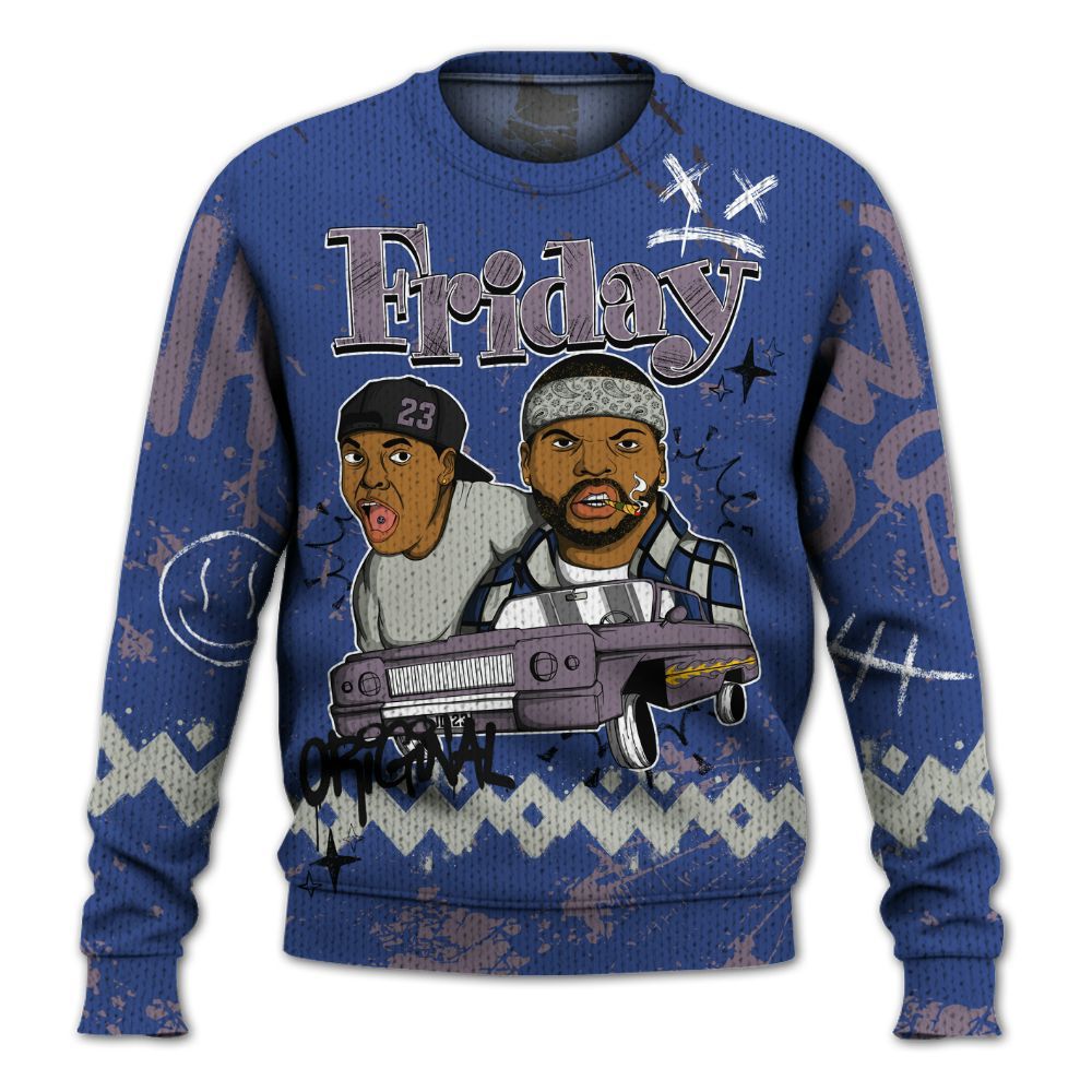 Sweater To Match Low OG Voodoo Alternate 1s - Friday Sneaker Crayon Graphic
