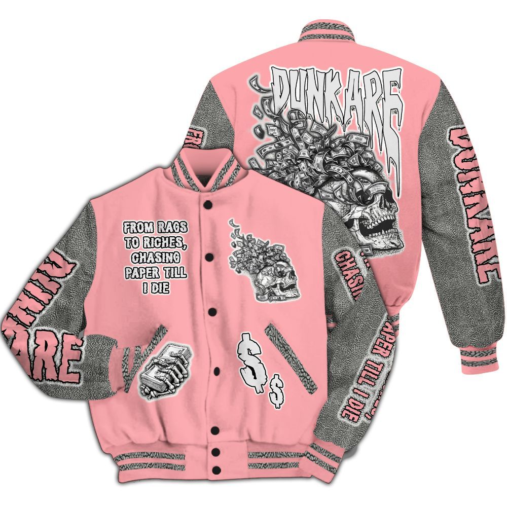 Varsity Jacket To Match Retro Wings 3s - From Rags To Riches All Over Print