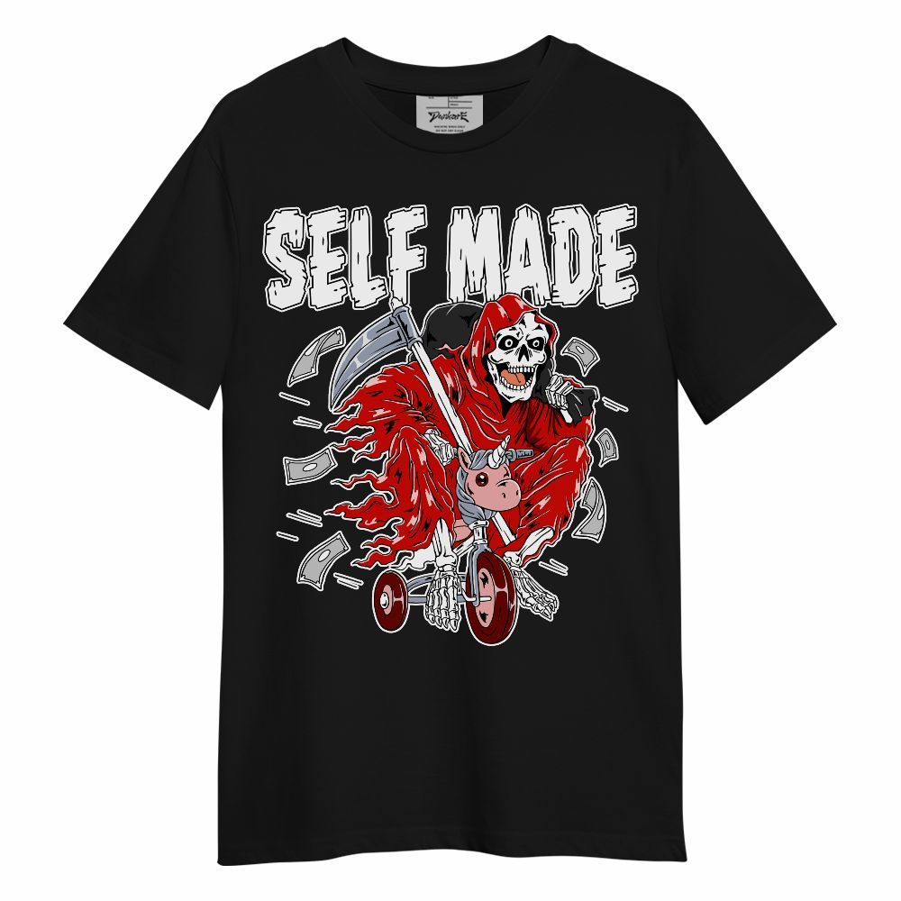 Shirt To Match Fire Red 6s - Self Make Skeleton Unisex Shirt