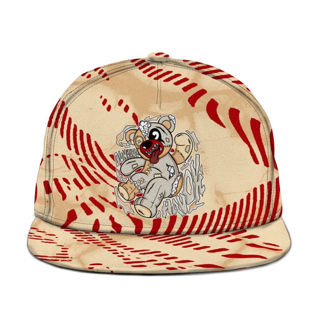 Snapback To Match Dunk Low Strawberry Waffle - Havok Bear Graphic