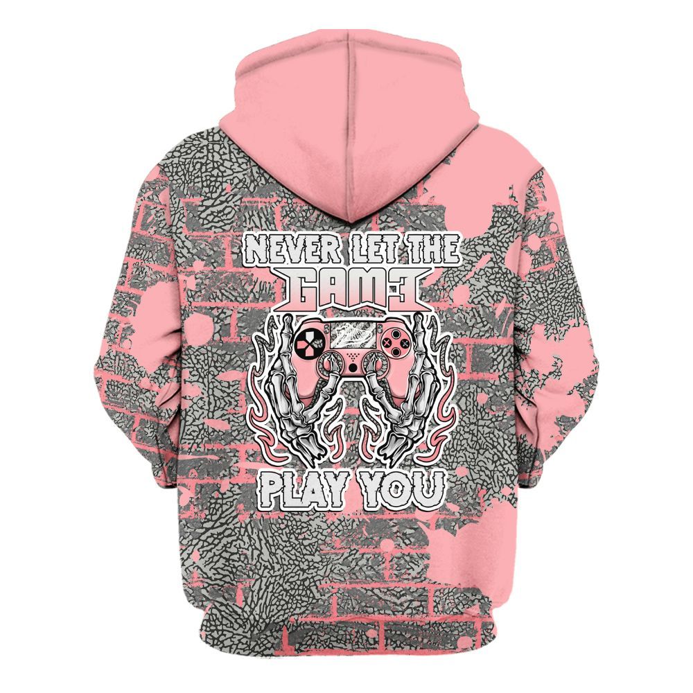 Hoodie To Match Retro Wings 3s - PlayGame Skull Brick All Over Print