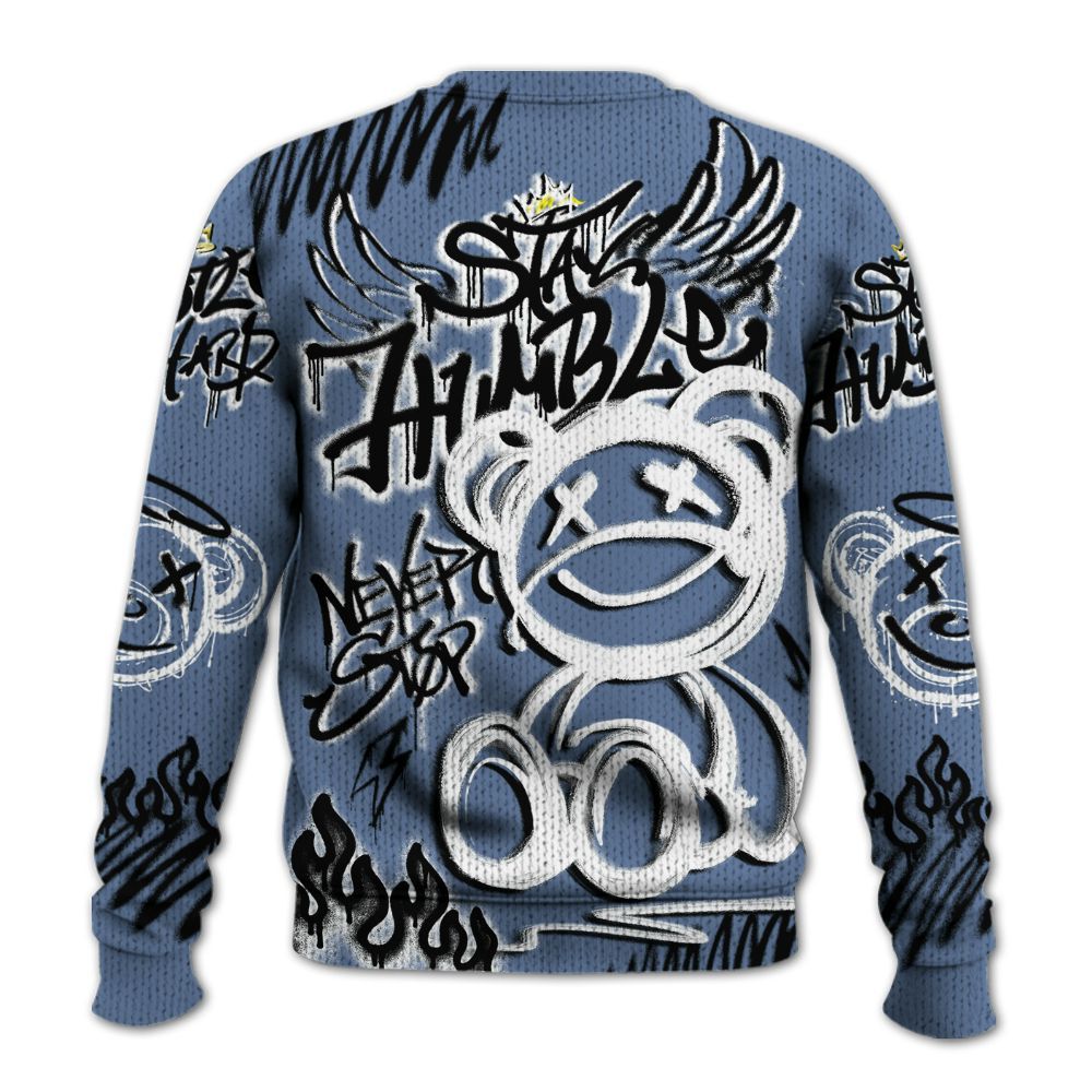 Knitted Sweater To Match Mid Space Jam 1s - Humble Drip Streetwear Graffity