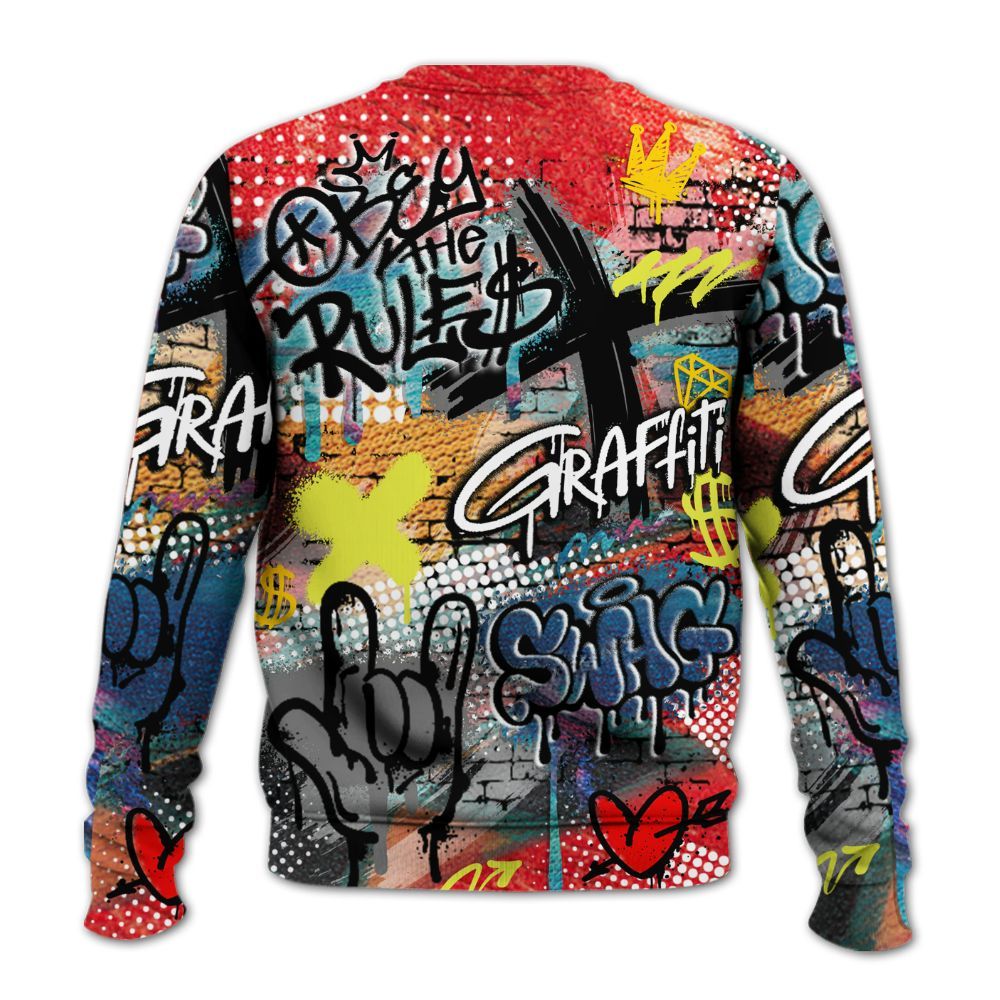 Sweatshirt To Match Kobe 8 What The - True It Real Graffiti Streetwear All Over Print