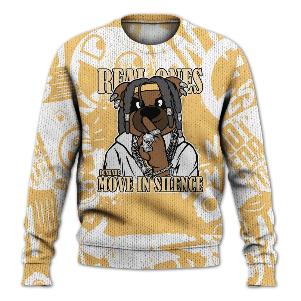 Knitted Sweater To Match Craft Paris 6s - Silent Achievers Bear Monogram Graffiti