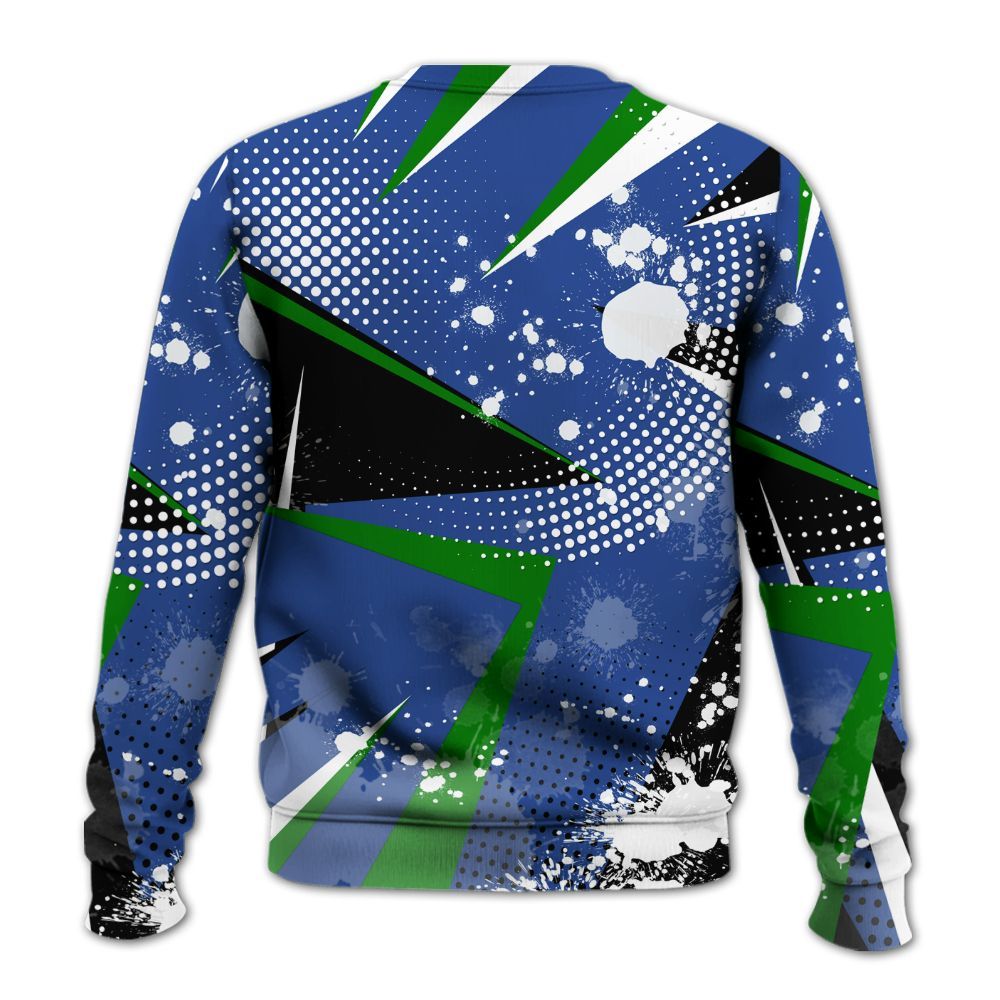 Sweatshirt To Match Retro Hyper Royal 13s - Poly Trust No One Dripping All Over Print