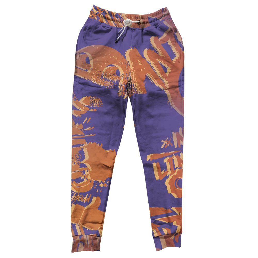 Sweatpant To Match Book Sunset 1s - Monogram Graffiti All Over Print