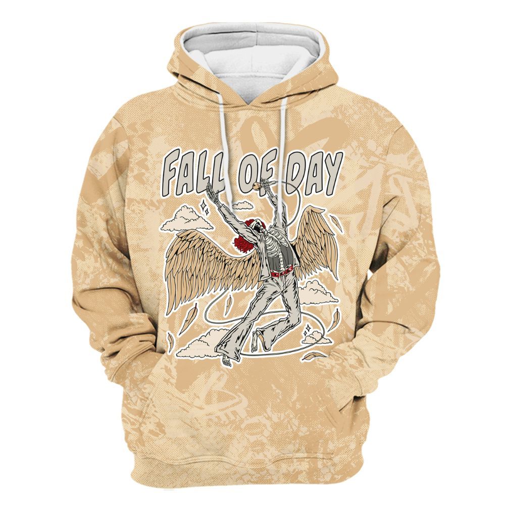 Hoodie To Match Dunk Low Strawberry Waffle - Fall Of Days Skeleton Heart All Over Print