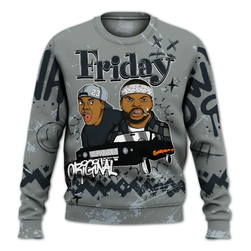 Sweatshirt To Match Retro Georgetown 6s - Friday Sneaker Crayon All Over Print