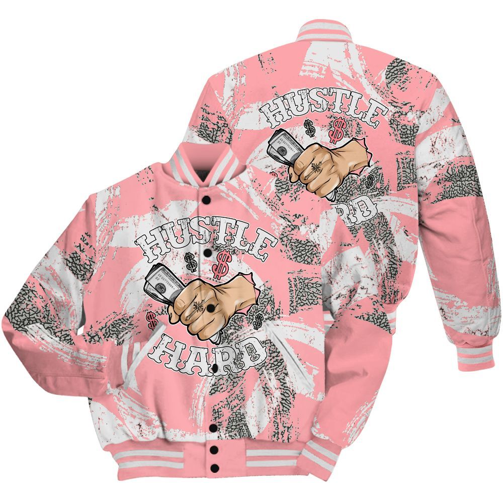 Varsity Jacket To Match Retro Wings 3s Shirt - Hustles Hard! Splash All Over Print