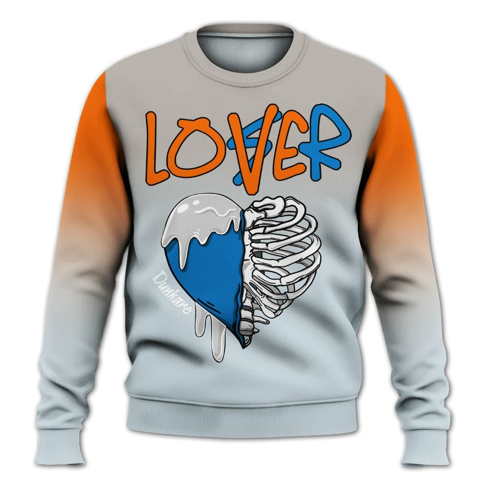 Sweatshirt To Match Retro High OG Alaska 1s - Loser Lover Dripping All Over Print