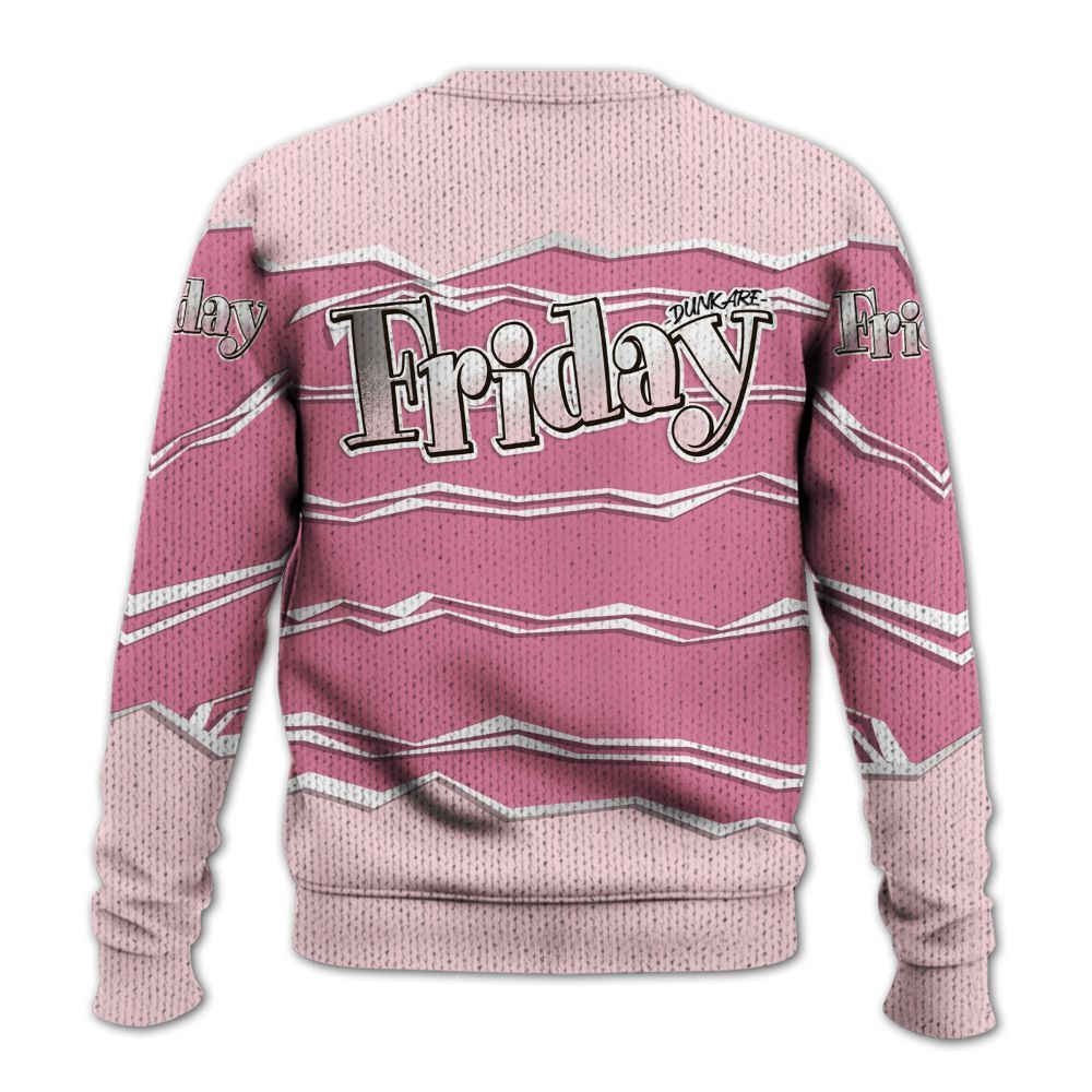 Sweater To Match GS Pearl Pink 12s Shirt, Friday Movie 90s TV Graphic