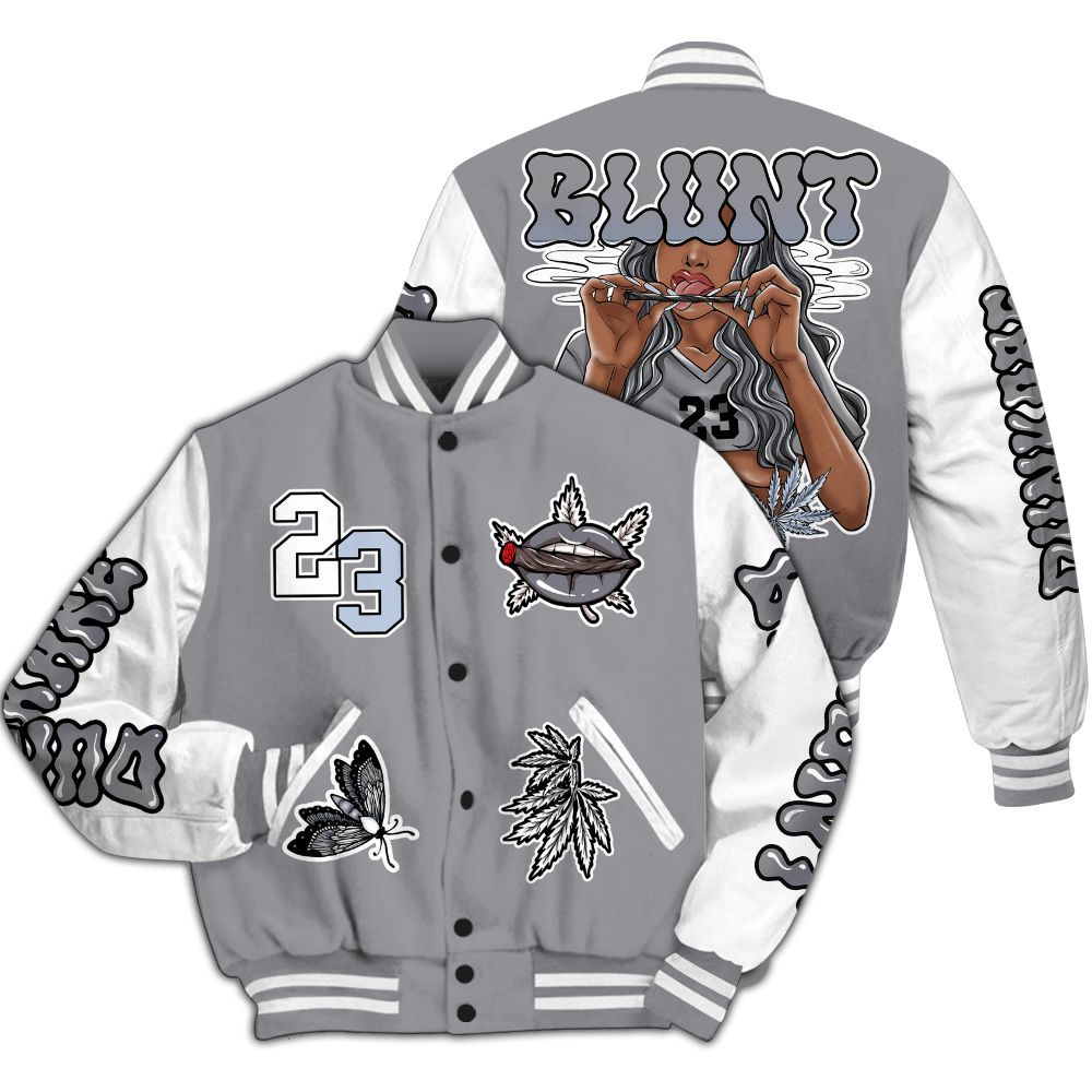 Varsity Jacket To Match Low Cement Grey 11s - Bluntz Unique All Over Print