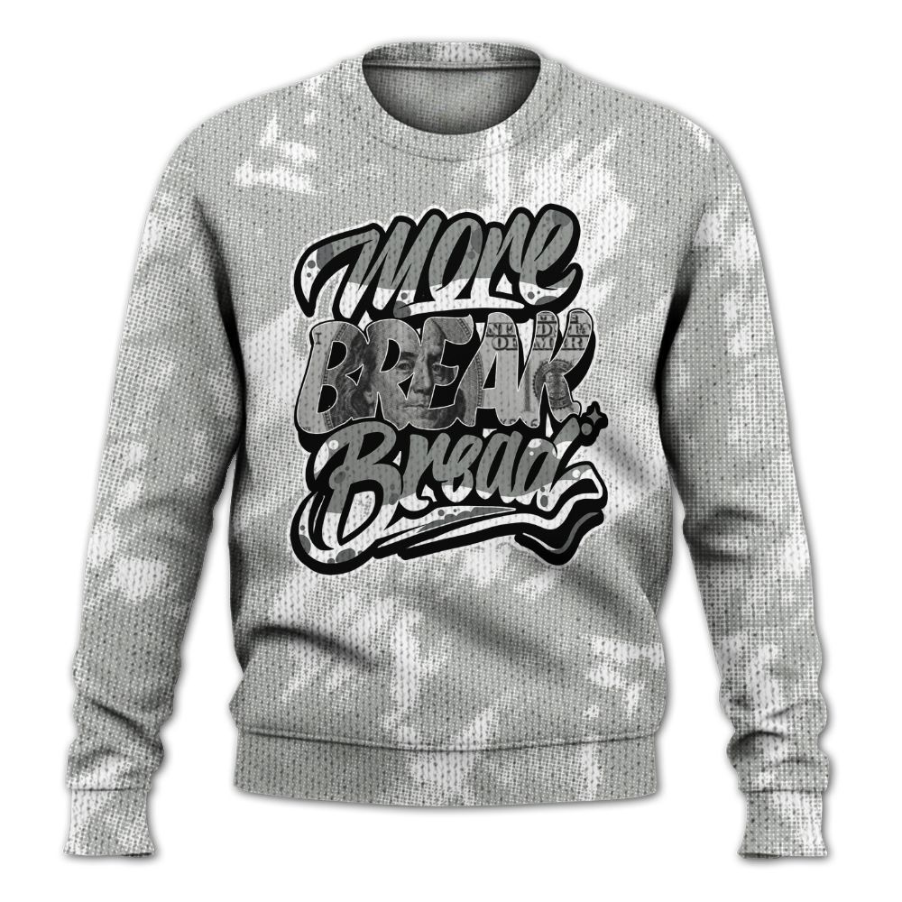 Knitted Sweater To Match Paris Cement Grey 4s - More Break Shirt Unisex Oufit