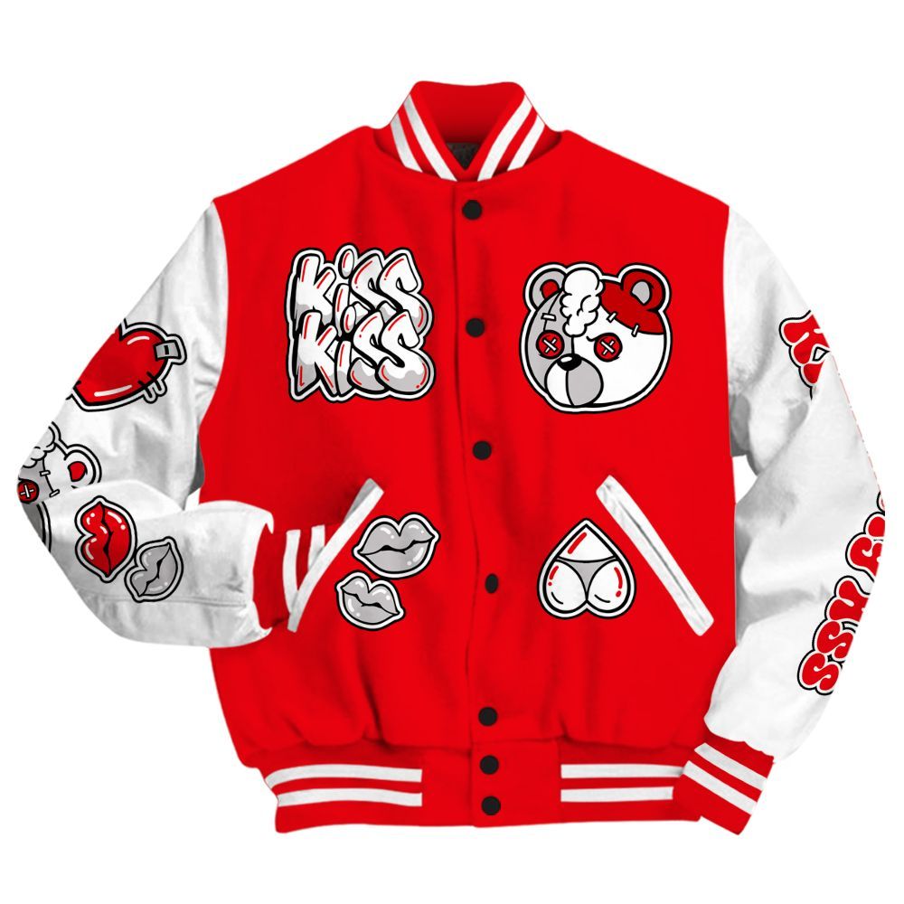 Varsity Jacket To Match Air Max 1 Low Poly - Kiss My Hugz All Over Print