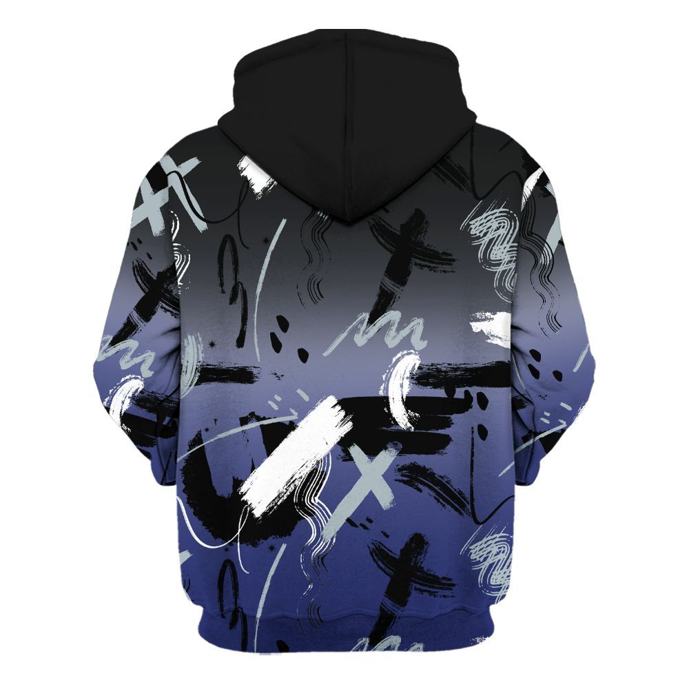 Hoodie To Match Midnight Navy 11s - Money Hustle Grind Pray All Over Print