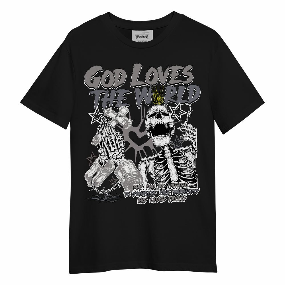 Shirt To Match Cool Grey 11s - God Loves The World Unisex Shirt