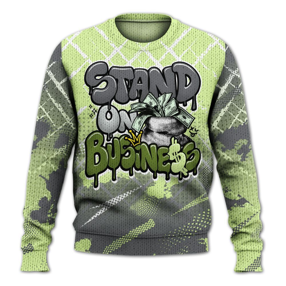 Knitted Sweater To Match Smoke Grey Volt TR 1s - Halftone Stand Business Dripping