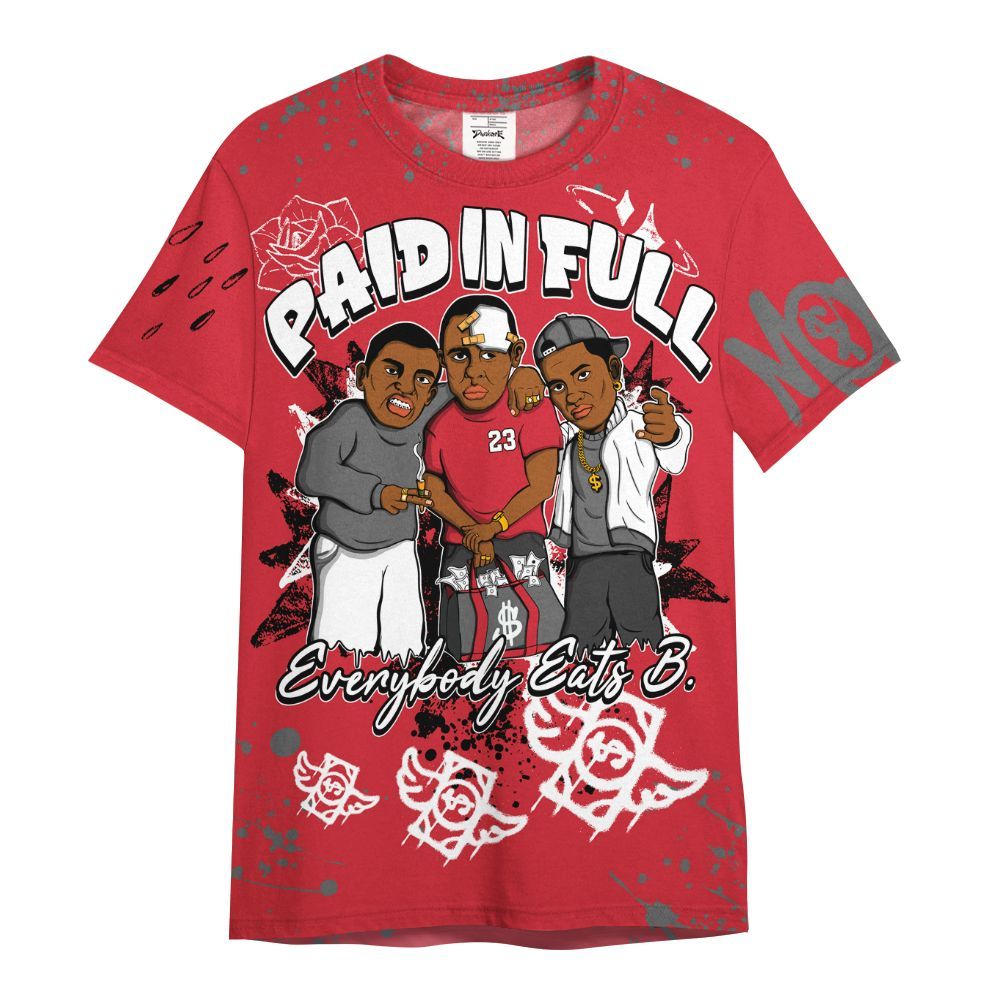 Shirt To Match Bunny 2025 8s - Everybody Paid In Full Crayon All Over Print