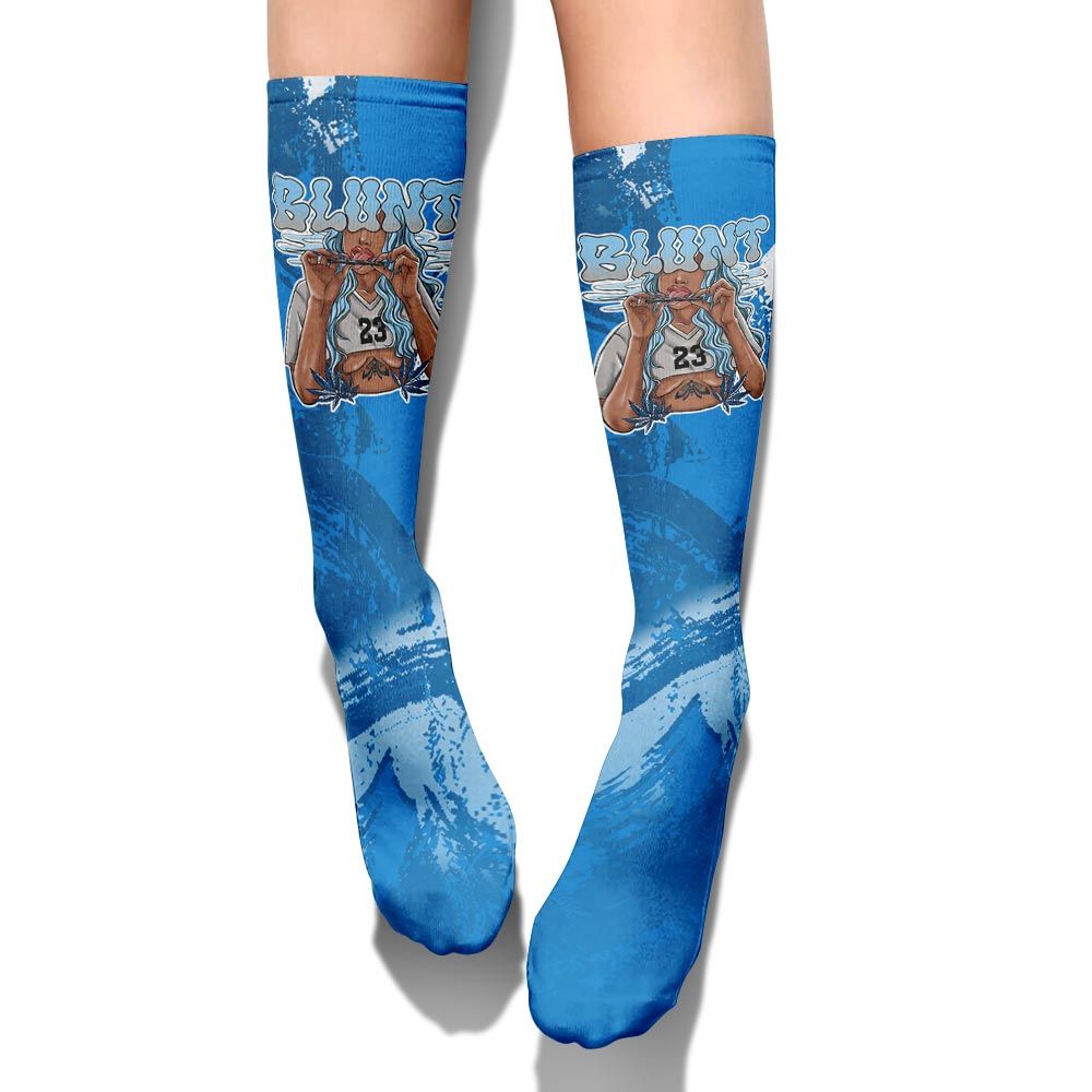 Sock To Match Military Blue 4s - Bluntz Unique