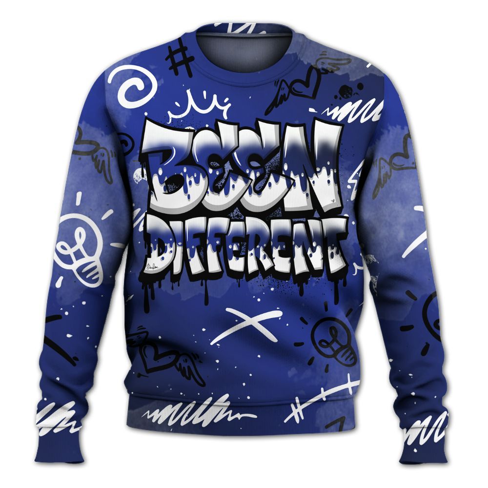 Sweatshirt To Match Air Max Plus Black Racer Blue - Drip Been Di2ferent All Over Print