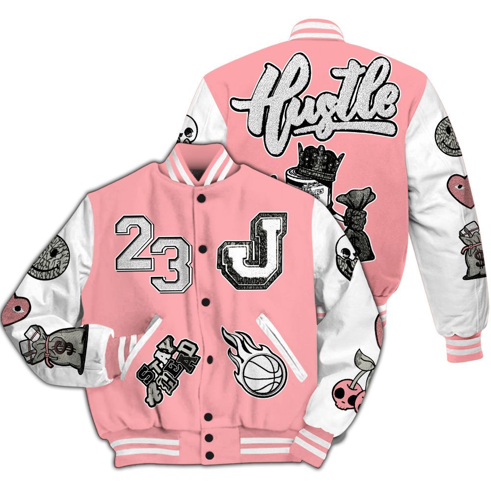 Varsity Jacket To Match Retro Wings 3s - Hustles Money Number 23 All Over Print
