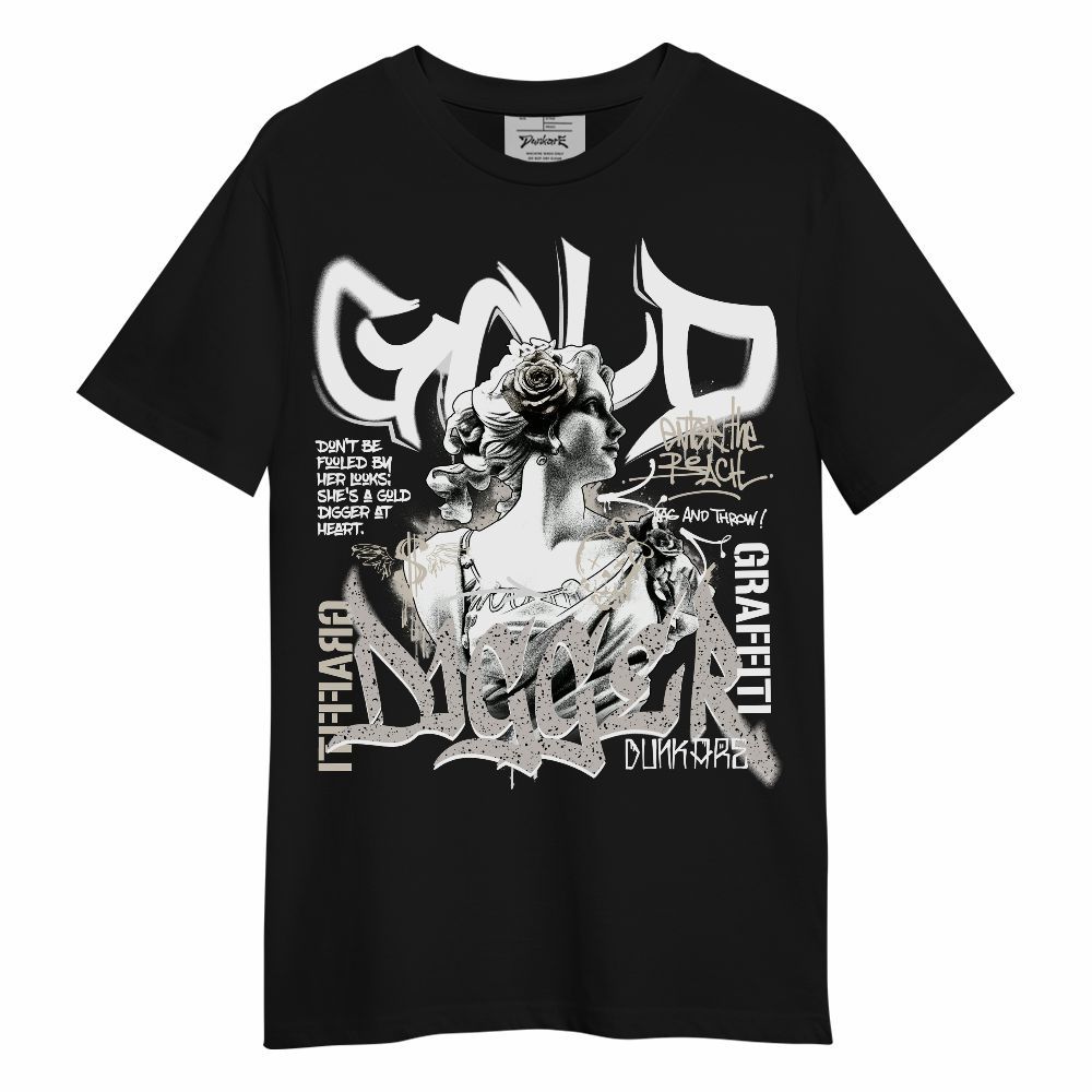 Shirt To Match Retro Reverse Metallic 5s - Graphic Gold Digger Unisex Shirt