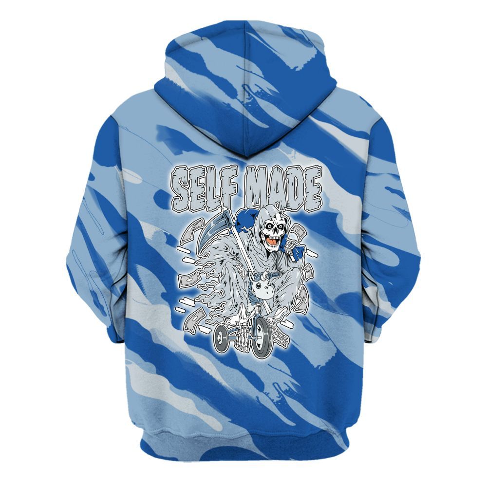 Hoodie To Match Low Space Jam 11s - Self Make Skeleton Colored All Over Print