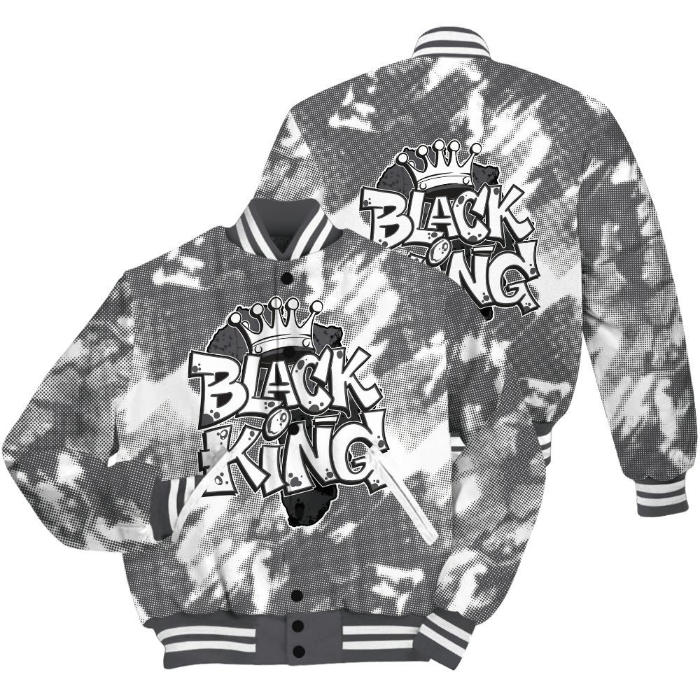 Varsity Jacket To Match White Thunder 4s Shirt - B-King White All Over Print