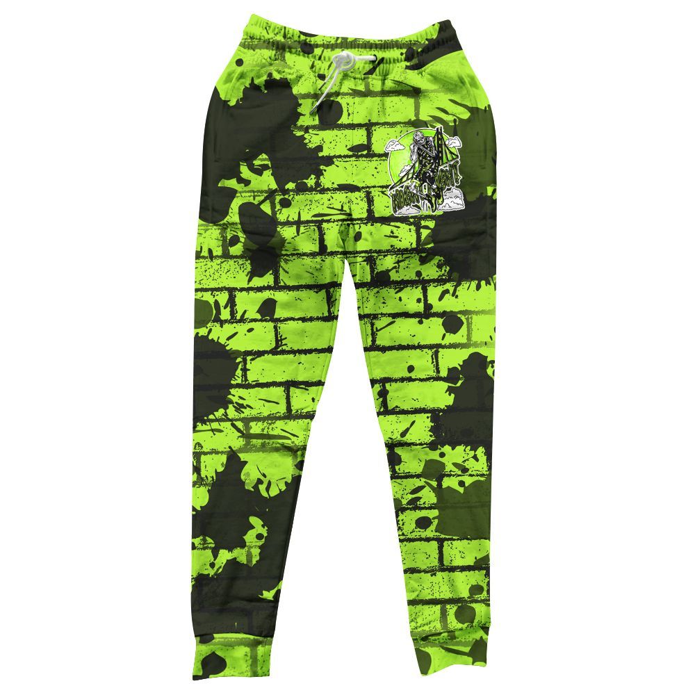 Sweatpant To Match Air Force 1 Low Dance Volt - Seeya Skeleton Brick All Over Print