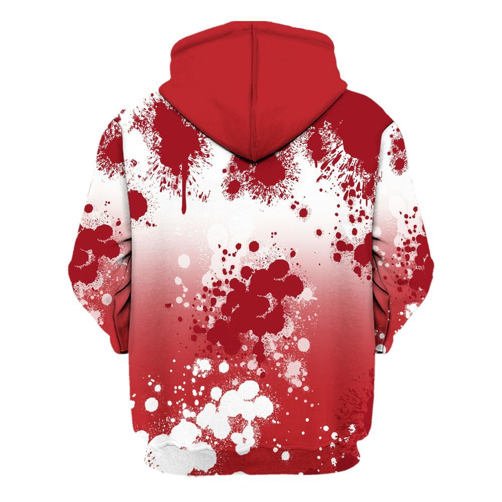 Hoodie To Match Retro Cherry 12s - God Blessed Ink Drip All Over Print