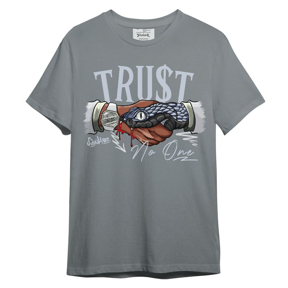 Shirt To Match Retro High OG Cool Grey 1s - Snake Trust No One Graphic
