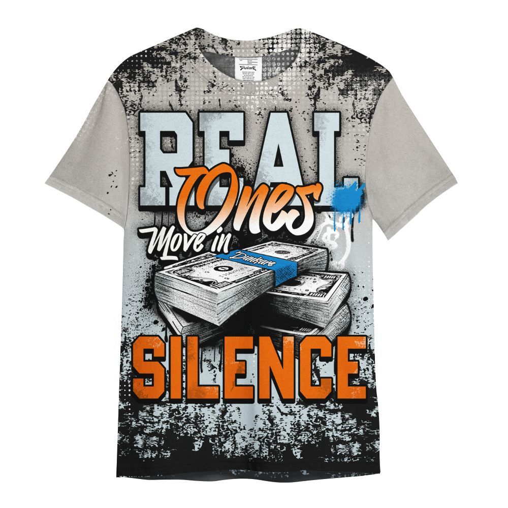 Shirt To Match Retro High OG Alaska 1s - Move In Silence Money Street Retro All Over Print