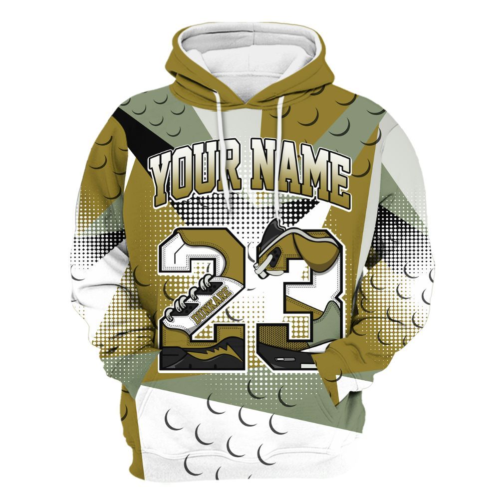 Hoodie To Match Air Flightposite Metallic Gold - Poly Custom Name Number 23 5s All Over Print