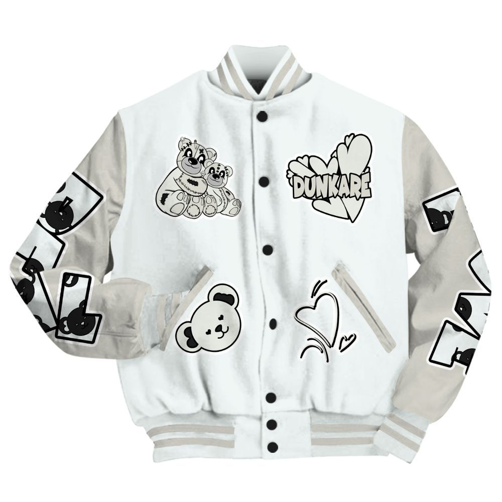 Varsity Jacket To Match Air Max 1 Jacquemus White - Sincere Fondness Bear All Over Print