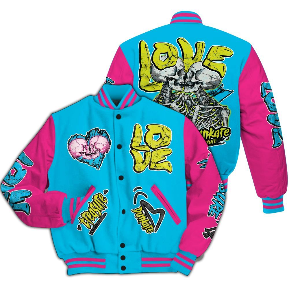 Varsity Jacket To Match Tokyo Nights Stewie 3s - Skull Bear All Over Print