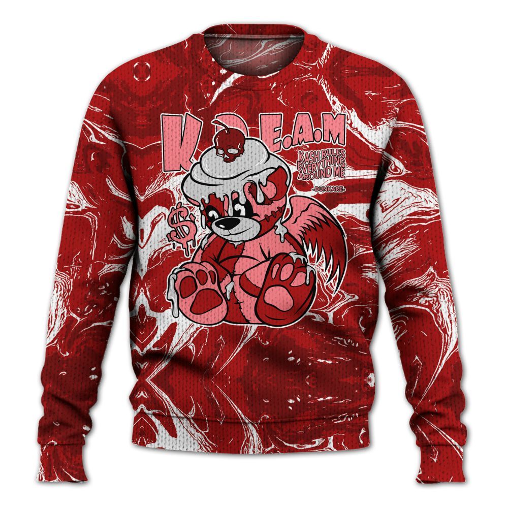 Knitted Sweater To Match Red Taxi 12s - Loot Bear Liquid