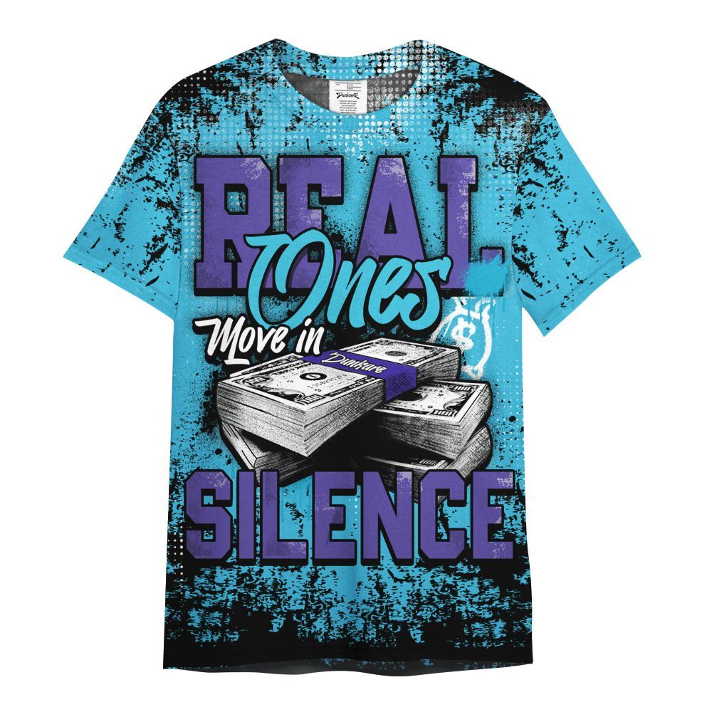Shirt To Match Retro Aqua 6s - Move In Silence Money Street Retro All Over Print