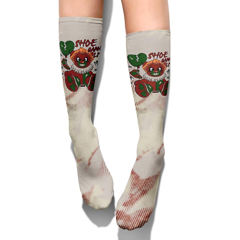 Sock To Match El Grito 5s - Shoe Game Bear Halloween Abstract Halftone