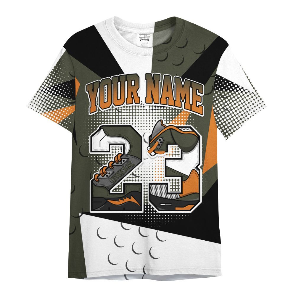 Shirt To Match Retro Undefeated 4s - Custom Name 23 5s All Over Print