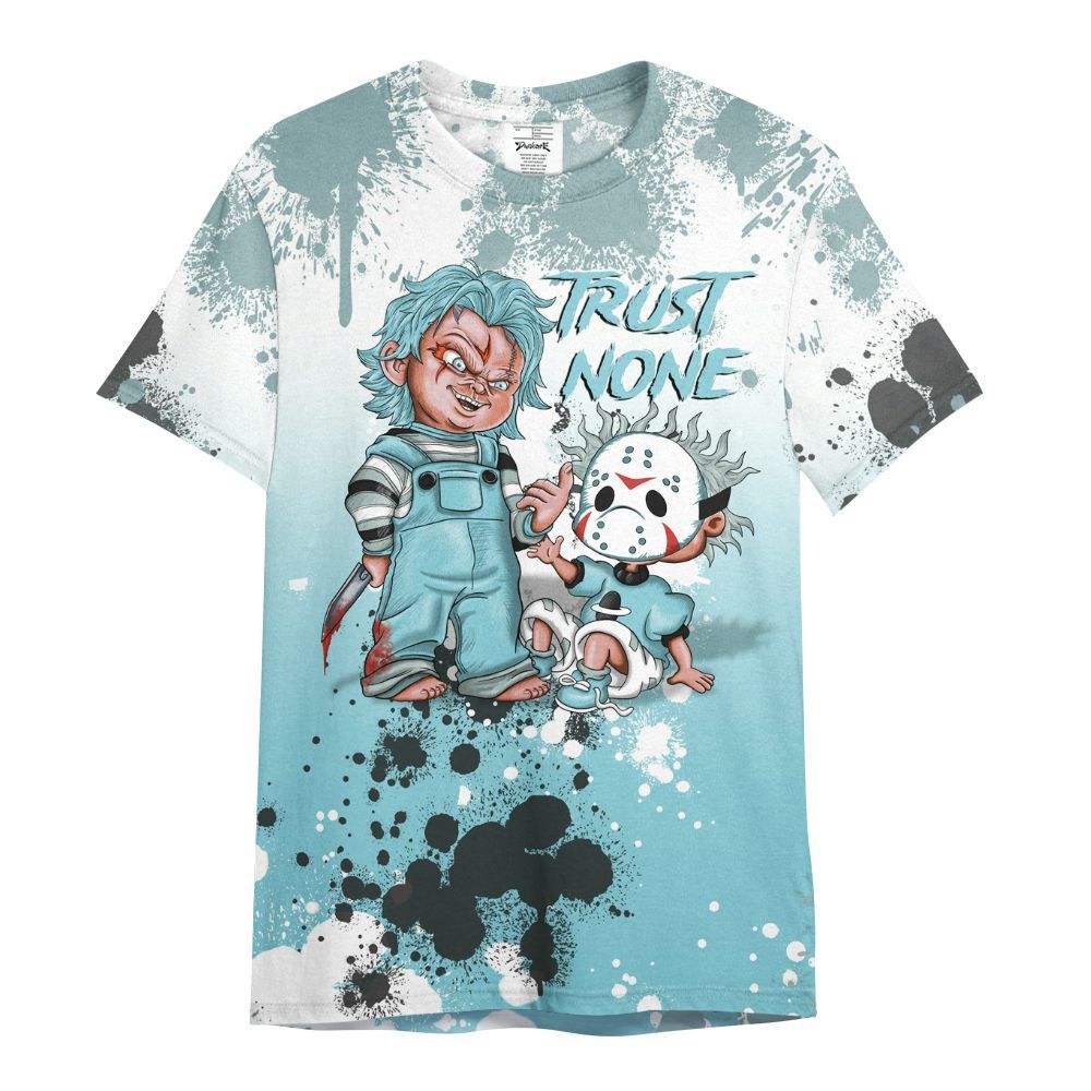 Shirt To Match Low Legend Blue 11s - Trust No One Scary All Over Print
